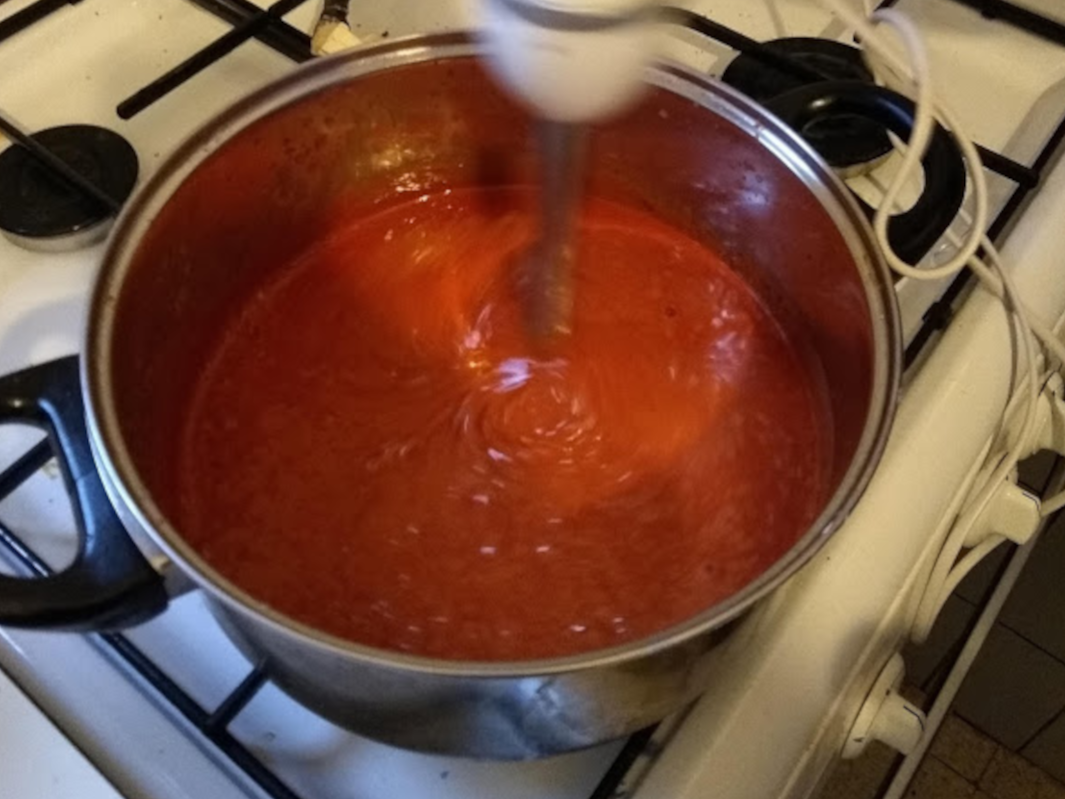 pictures from the soapmaking process