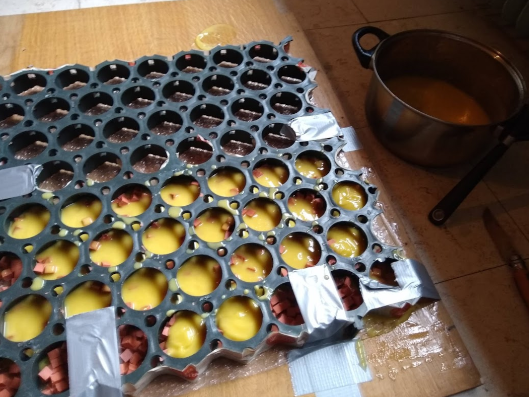 pictures from the soapmaking process