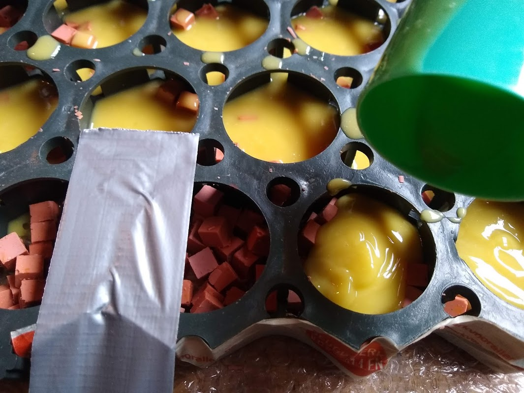 pictures from the soapmaking process